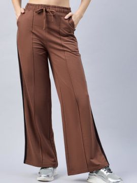 FEMEA Side Stripe Wide Leg Track Pants